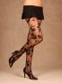 Floral design pantyhose