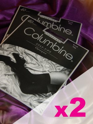 TWO PAIRS of Opaque Stay-ups