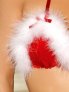 Santas \"Lil Helper\"!! Velvet G-string & Bra Top