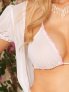 Mesh string bra top and g-string