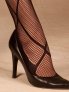Pantyhose with criss cross detail